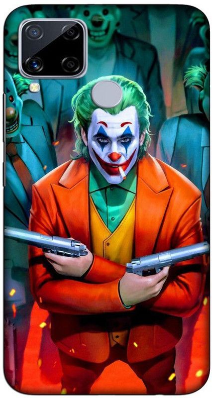 CROKIAN Back Cover for Realme C15 Joker attitude gan Back Cover  (Multicolor, Hard Case, Pack of: 1)
