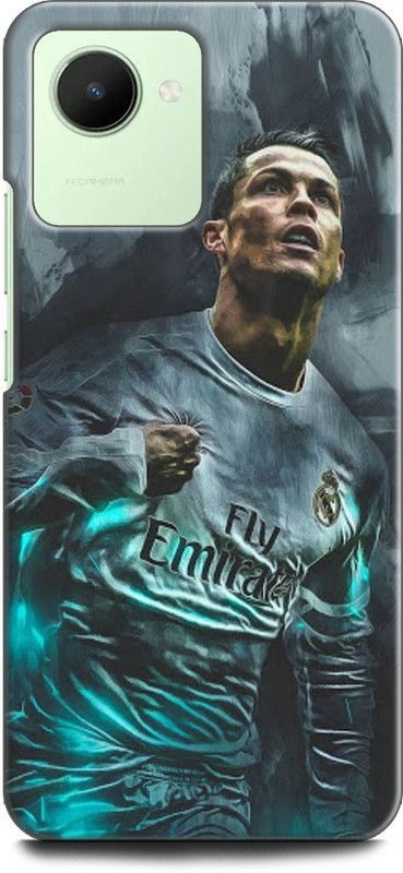 WallCraft Back Cover for Realme Narzo 50i Prime, RMX3506 CRISTIANO RONALDO, REAL MADRID, FOOTBALL, JERSEY  (Multicolor, Dual Protection, Pack of: 1)