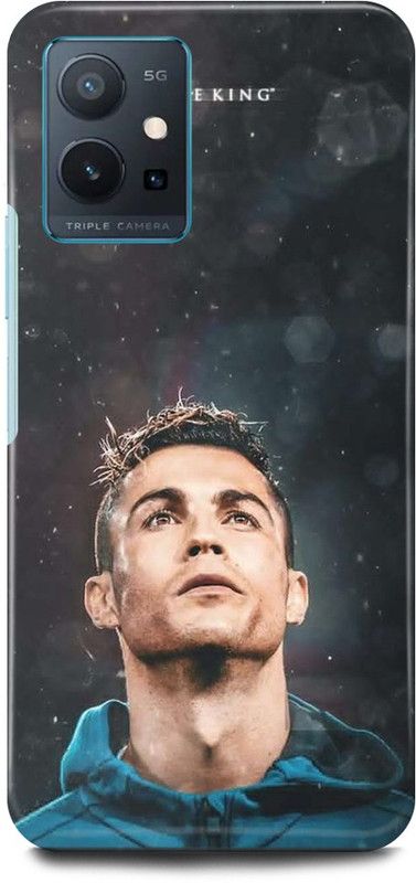 JUGGA Back Cover for OPPO A96, CPH2333, CRISTIANO,RONALDO, FOOTBALL, PALYER  (Grey, Hard Case)