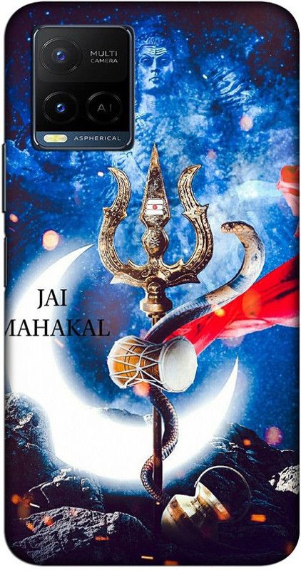 CROKIAN Back Cover for Vivo Y21 Mahadev Back Cover  (Blue, Hard Case, Pack of: 1)