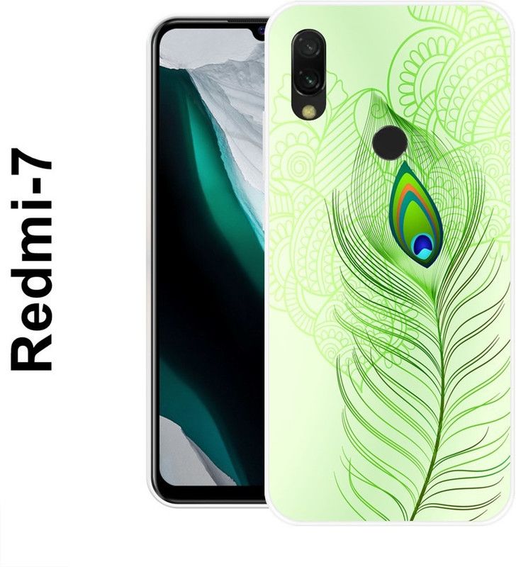 SUPERCASE Back Cover for Redmi 7  (Green, Grip Case, Silicon)