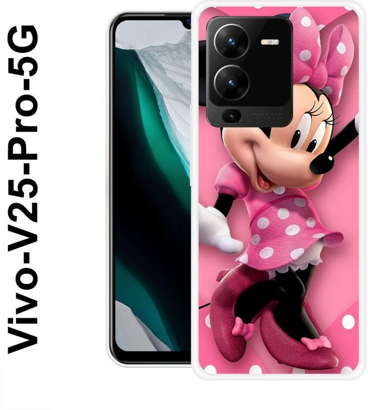 redfly Back Cover for Vivo V25 Pro 5G  (Multicolor, Grip Case, Silicon)