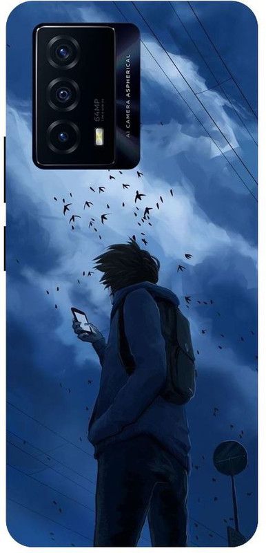 softcrash Back Cover for iQOO Z5 5G ANIMESKY, CLOUD, SKY, ANIME  (Multicolor, Pack of: 1)