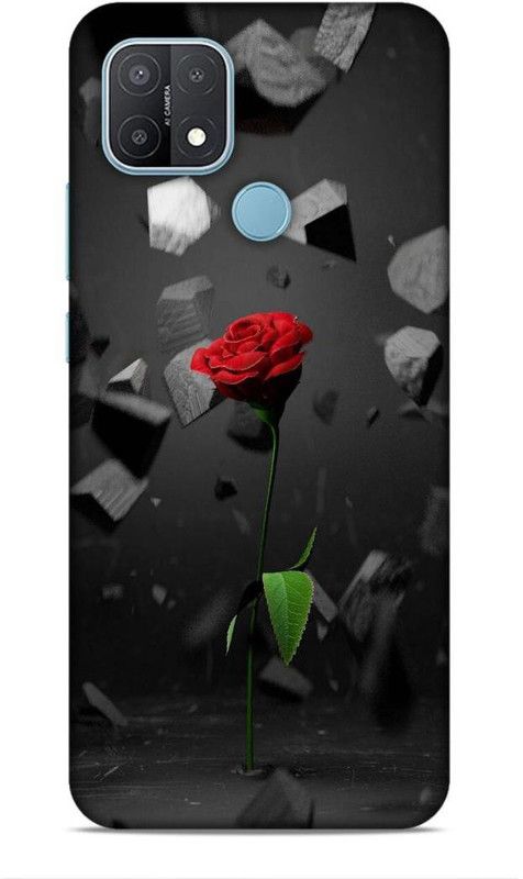Coverland Back Cover for Oppo A15, Oppo A15s  (Black, Red)