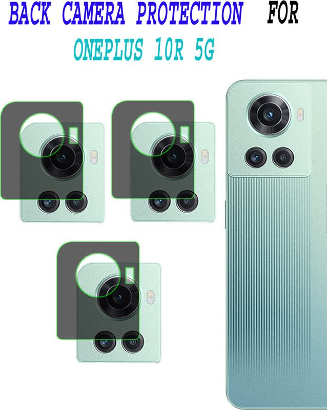 ejzatex Back Camera Lens Glass Protector for ONEPLUS 10R 5G  (Pack of: 3)
