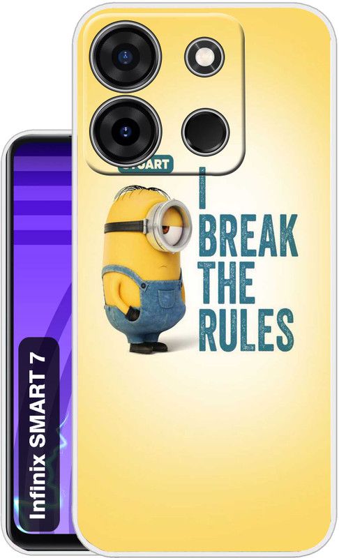 Case Club Back Cover for Infinix SMART 7  (Yellow, Grip Case, Silicon, Pack of: 1)