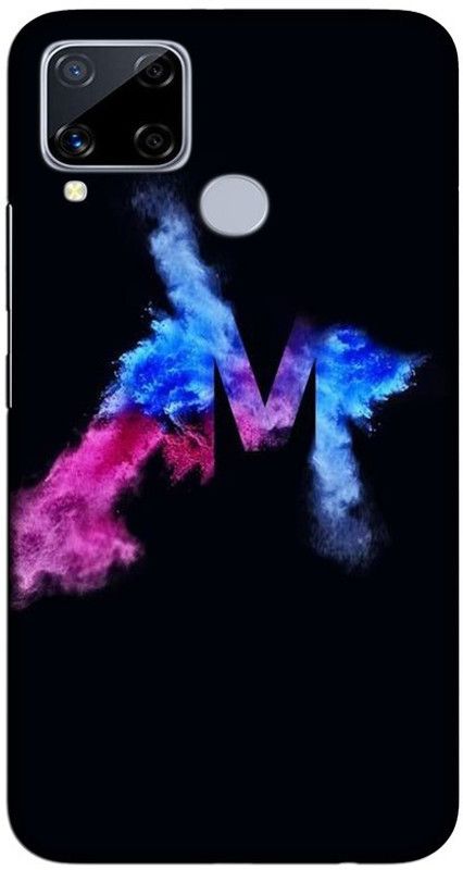 CROKIAN Back Cover for Realme C15 M letter Back Cover  (Multicolor, Hard Case, Pack of: 1)