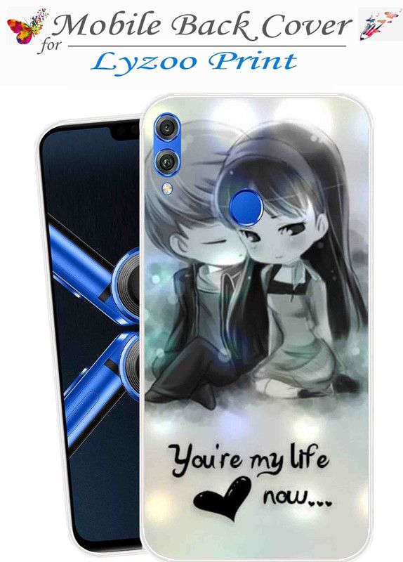 Lyzoo Back Cover for Honor 8X  (Grey, Flexible, Silicon, Pack of: 1)
