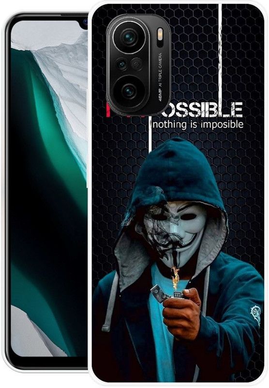 BLUEBUG Back Cover for Mi 11x  (Black, Grip Case, Silicon, Pack of: 1)
