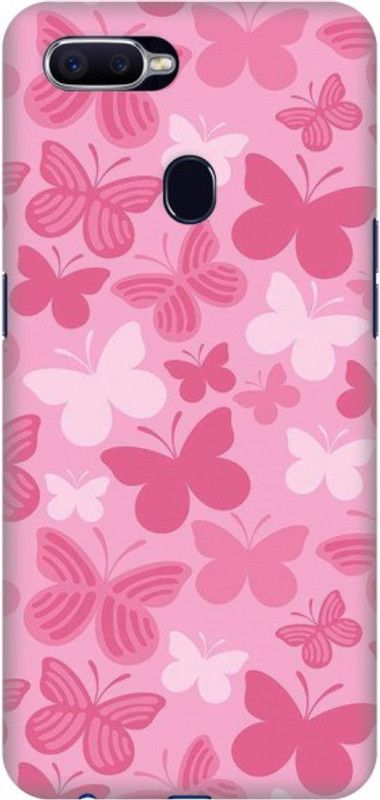 COBIERTAS Back Cover for Oppo A7  (Pink, Hard Case)