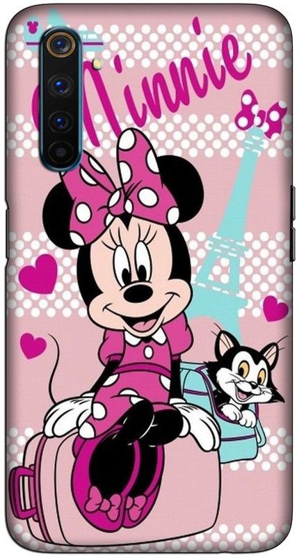 CROKIAN Back Cover for Realme 6 Pro Minnie mouse Back Cover  (Multicolor, Hard Case, Pack of: 1)