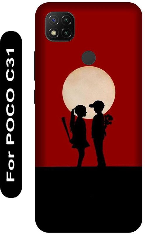 SSMORYA Back Cover for POCO C31 (Love Couple Printed ) Mobile case cover  (Multicolor, 3D Case, Pack of: 1)