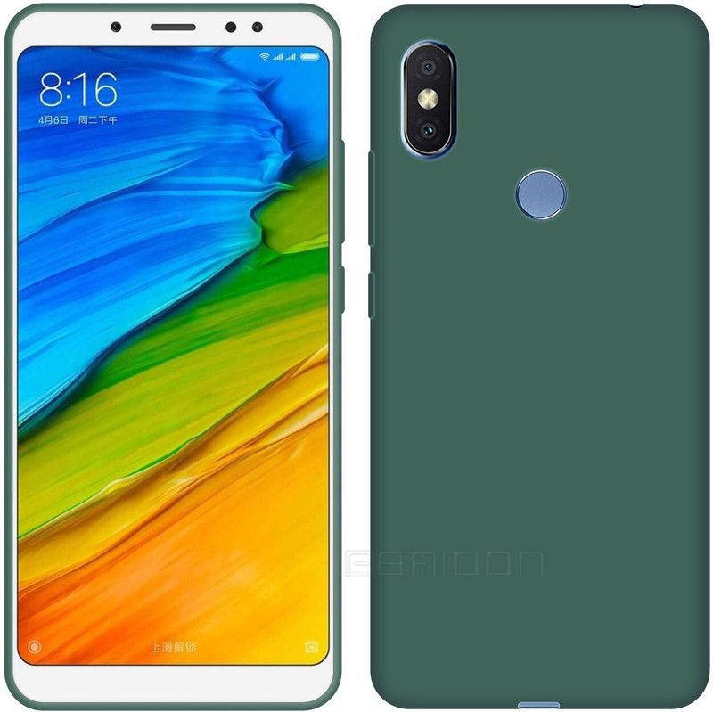 Pro Designer Back Cover for Xiaomi Redmi Note 5 Pro (2019) Luxury OG Series Slim Silicone Designer Case  (Green, Dual Protection, Silicon)