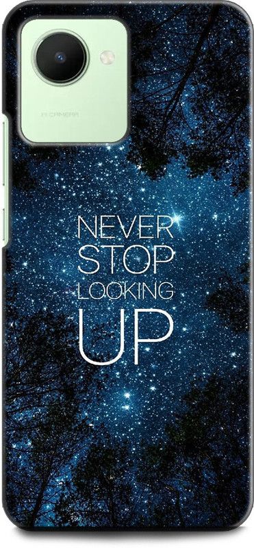 WallCraft Back Cover for Realme C30, RMX3581 STARS, BLUE, TREES, SPACE, NEVER STOP LOOKING UP  (Multicolor, Dual Protection, Pack of: 1)