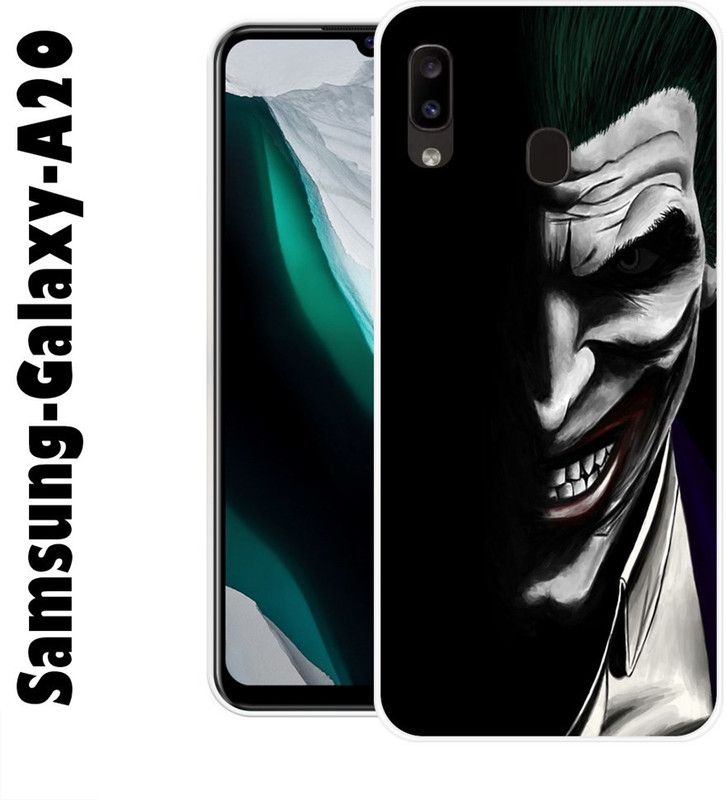 CellWorld Back Cover for Samsung Galaxy A20  (Black, Grey, Silicon)