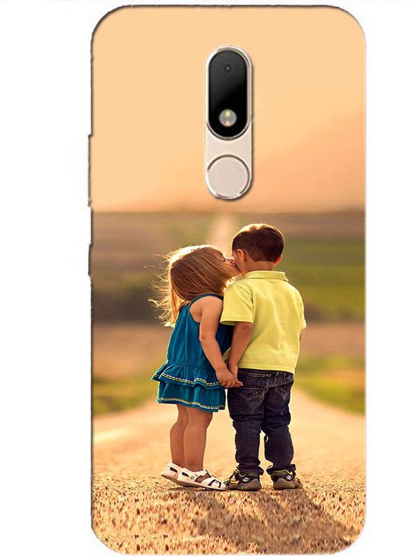 METOO Back Cover for Moto M, Cupal , Romentic Design Printed Back Cover Print : 120  (Multicolor, Dual Protection, Silicon)