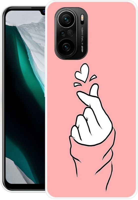 BLUEBUG Back Cover for Mi 11x  (Pink, White, Grip Case, Silicon)