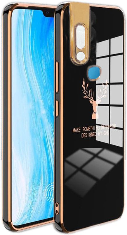 Sajni Creations Back Cover for Vivo V15  (Black, Silicon, Pack of: 1)