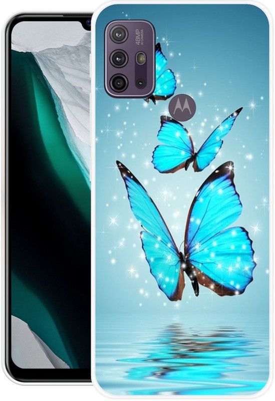 IKC STORE Back Cover for MOTO G 10 POWER  (Blue, Silicon)