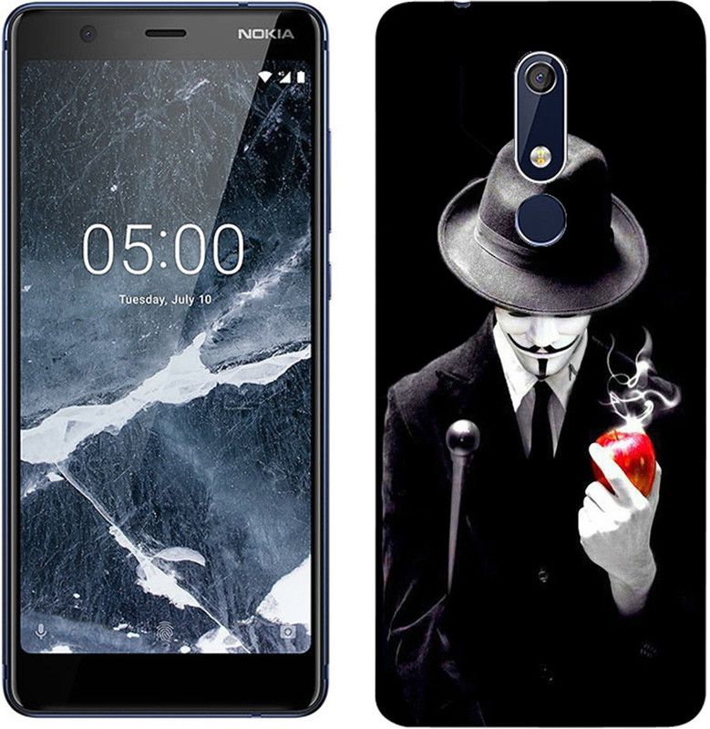 METOO Back Cover for Nokia 5 1, Michel Jackson, Designer Printed Back Cover, Print : 93  (Multicolor, Dual Protection, Silicon, Pack of: 1)