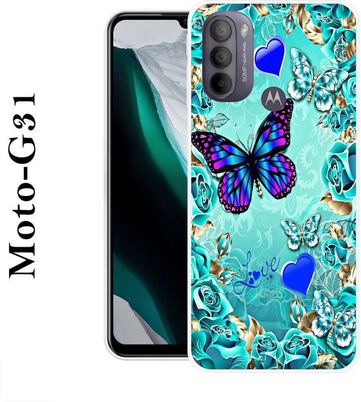 VITARO Back Cover for Motorola Moto G31  (Blue, Grip Case, Silicon)