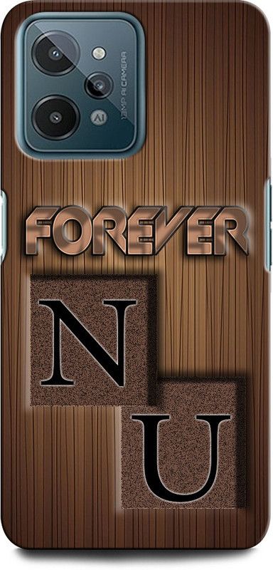 INTELLIZE Back Cover for Realme C31 NU, N LOVE U, U LOVE N, N LETTER, U LETTER, NU NAME  (Multicolor, Hard Case, Pack of: 1)