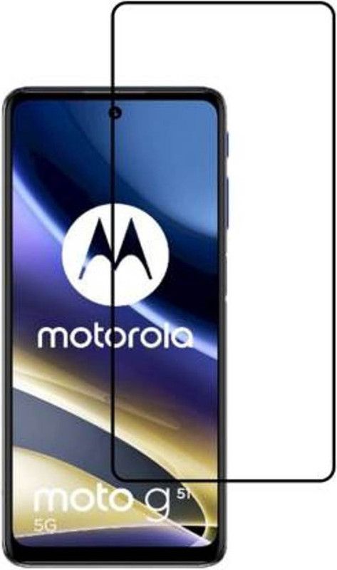 EASYKARTZ Edge To Edge Tempered Glass for Moto G51 5G  (Pack of 1)