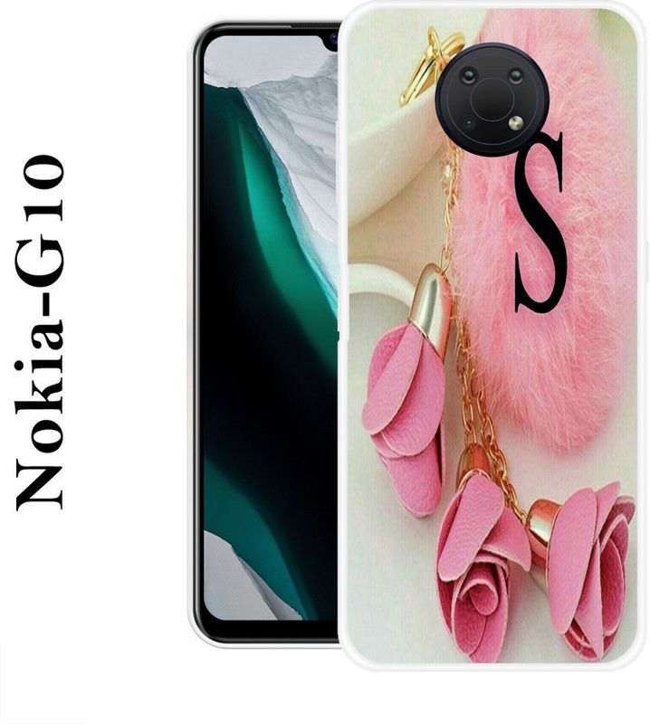 KUDI Back Cover for Nokia G10  (Pink, Beige, Grip Case, Silicon)