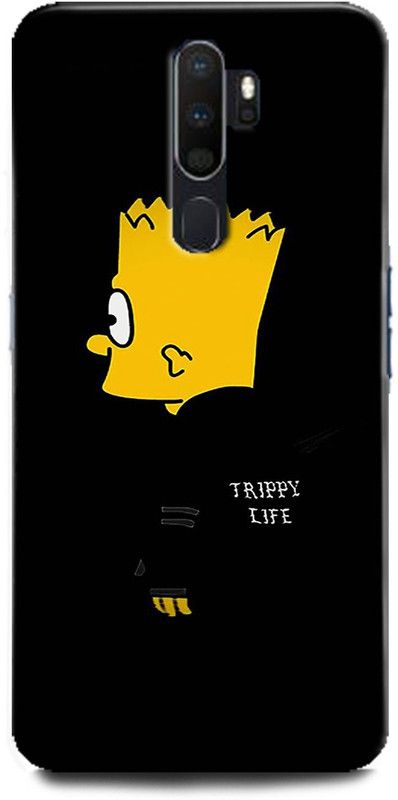 Afterglow Back Cover for OPPO A5 2020  (Black, Yellow, Shock Proof, Pack of: 1)