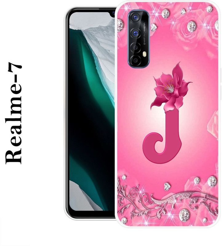 VITARO Back Cover for Realme 7  (Pink, Silicon)