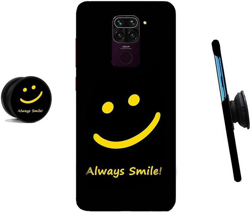 HELLO CASE Back Cover for Mi Redmi Note 9  (Black, Yellow)
