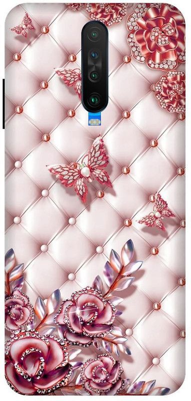 3D U PRINT Back Cover for POCO X2 ,MZB8746IN, MZB8743IN,MZB8744IN , LOVE, ABSTRACT, women,Texture,  (Orange, Waterproof, Pack of: 1)