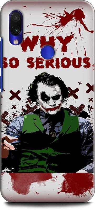 Wall Art Back Cover for Redmi Note 7 JOKER, DARK KNIGHT, BATMAN, DC COMIC, JOKER FACE  (Multicolor, Dual Protection, Pack of: 1)
