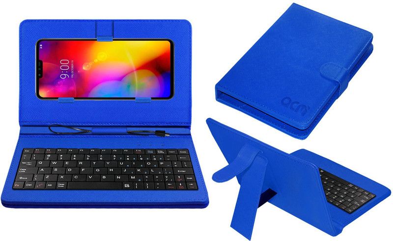 ACM Keyboard Case for Lg V40 Thinq Lmv405ebw  (Blue, Cases with Holder, Pack of: 1)