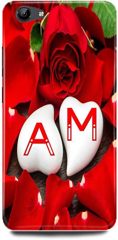JUGGA Back Cover for vivo Y71, 1724, A LOVES M NAME,A NAME, M LETTER, ALPHABET,A LOVE M NAME  (Red, Hard Case, Pack of: 1)