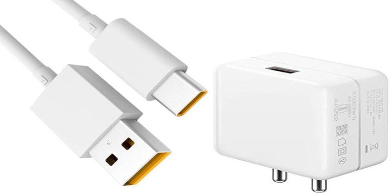 Shopdeal 30 W Dash 4.2 A Mobile Type-C Charger For Oppo Reno8 Z QC 3.0, Rapid, Dash, VOOC, AFC Charger with Detachable Cable  (White, Cable Included)