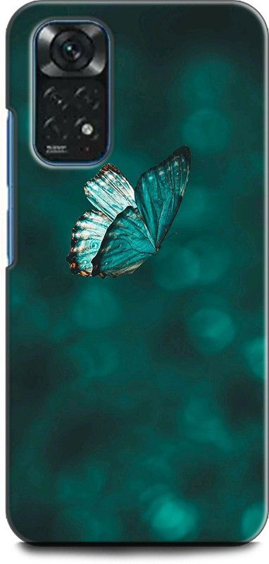 KEYCENT Back Cover for Redmi Note 11 BUTTERFLY, FLOWERS, ABSTRACT, TEXTURE, COLORFULL  (Multicolor, Shock Proof, Pack of: 1)