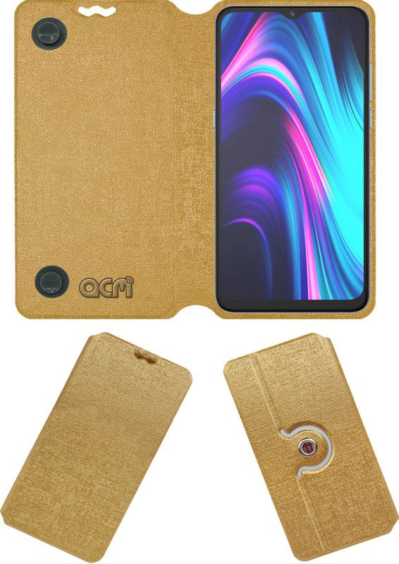 ACM Wallet Case Cover for Micromax IN 1b  (Brown, Cases with Holder, Pack of: 1)