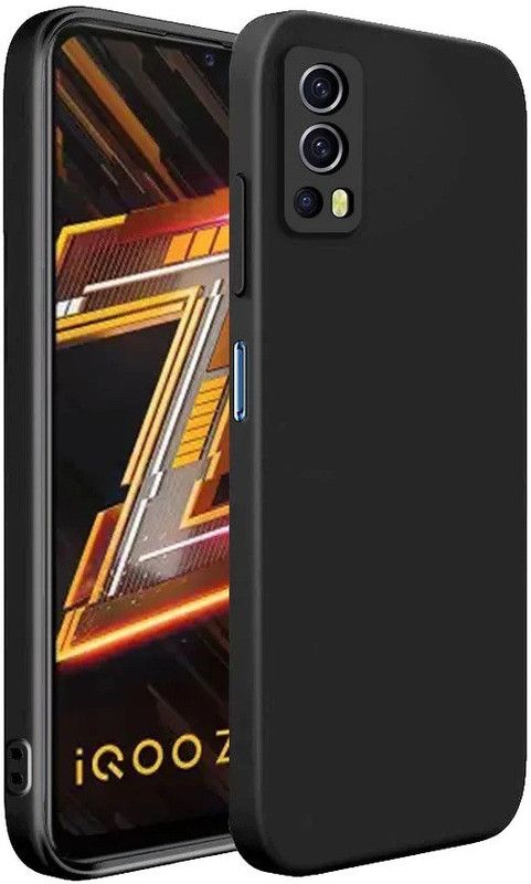 Casehub Back Cover for iQOO Z3  (Black, Camera Bump Protector)