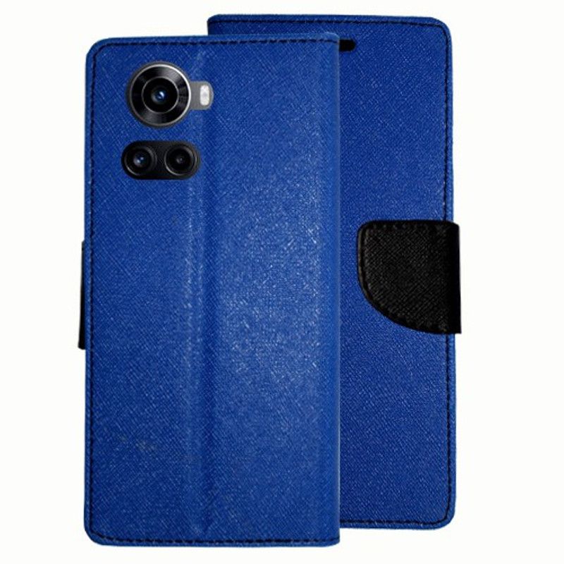 Mxkart Flip Cover for Oneplus 10R 5G  (Blue, Pack of: 1)