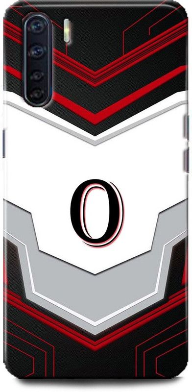 Afterglow Back Cover for Oppo F15 O, O LETTER, O NAME, O ALPHABET, ALPHABET  (Multicolor, Shock Proof, Pack of: 1)