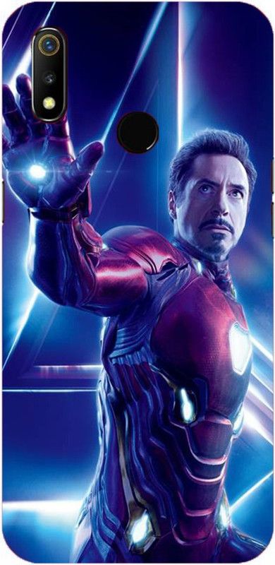 NDCOM Back Cover for OPPO Realme 3 Avengers End Game Iron Man Printed  (Multicolor, Hard Case, Pack of: 1)