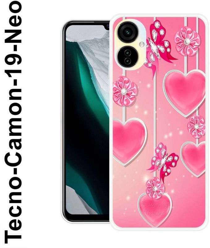 JATLAND Back Cover for Tecno Camon 19 Neo  (Pink, Grip Case, Silicon)