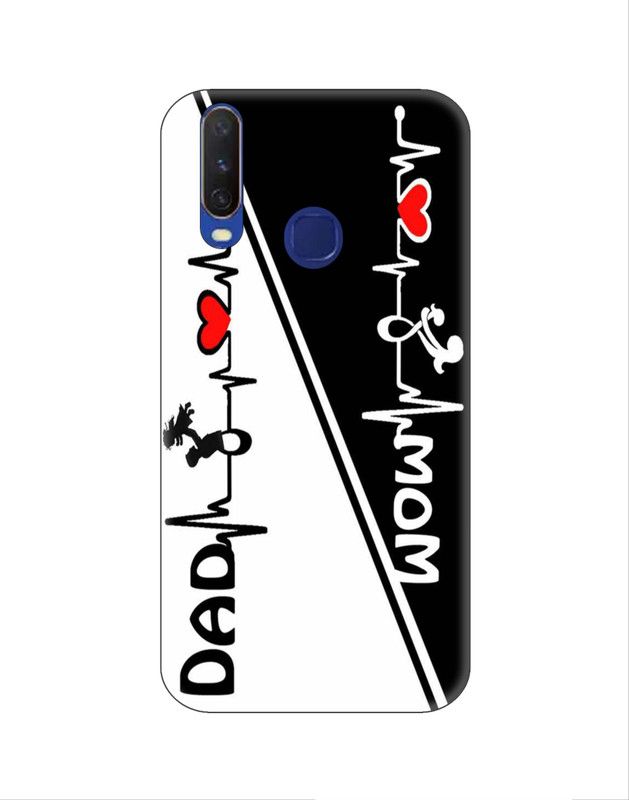 #Uncultured Back Cover for Vivo Y12, Vivo Y15, Vivo Y17, Vivo U10 - Mom & Dad Print  (Multicolor, Hard Case, Pack of: 1)