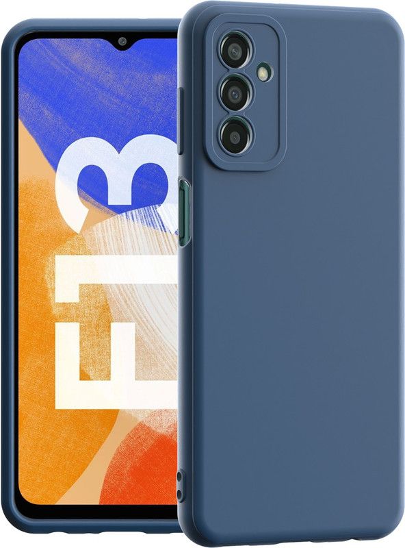 Suggu Back Cover for Samsung Galaxy F13  (Blue, Camera Bump Protector, Silicon, Pack of: 1)