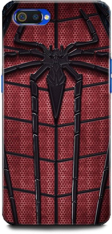 Afterglow Back Cover for Realme C2  (Black, Red, Shock Proof, Pack of: 1)