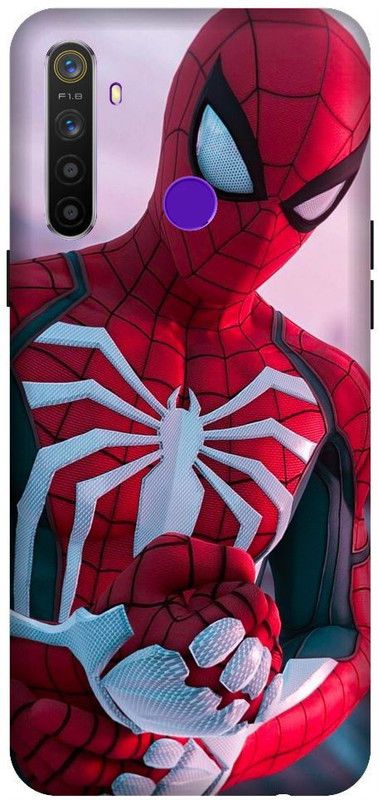 Vinsmoke Back Cover for Realme 5 Spiderman, Spiderman Logo, Marvel, Comic, Superhero  (Multicolor, Shock Proof, Pack of: 1)