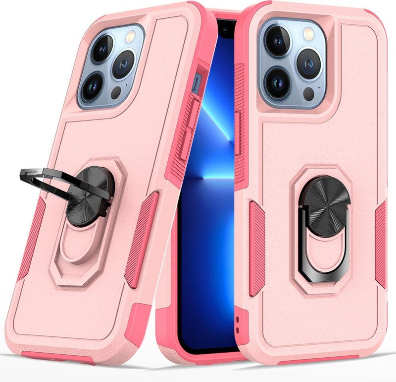 HEAVY DUTY Back Cover for Apple iPhone 13 PRO  (Pink, Shock Proof, Pack of: 1)