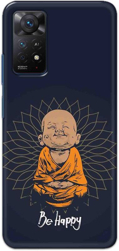NDCOM Back Cover for Redmi Note 11 Pro Be Happy Printed  (Multicolor, Hard Case, Pack of: 1)
