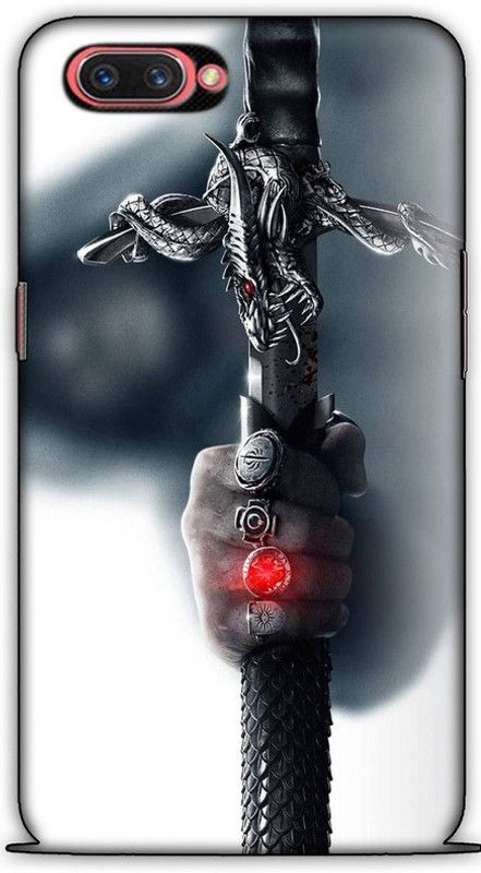 CROKIAN Back Cover for Oppo A3s  (Blue, White, Hard Case, Pack of: 1)